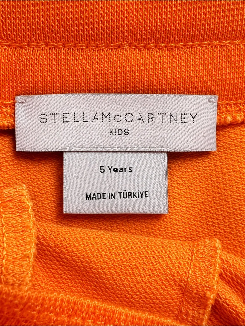 Stella McCartney Kids Matching Set Orange Graphic Tee & Boy Shorts Size 5/6Y